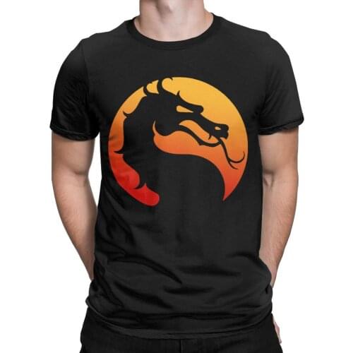 Mortal Kombat T-Shirts Fighting Game Dragon Print Streetwear Men Women Fashion O-Neck 100% Cotton T Shirt High Quality Tees Tops