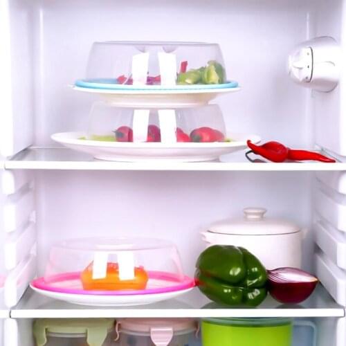 Kitchen Heating Sealing Cover Oil Prevent Cover Dust Proof Sealing Lids Caps for Refrigerator Microwave Oven Sealed Lids Cover