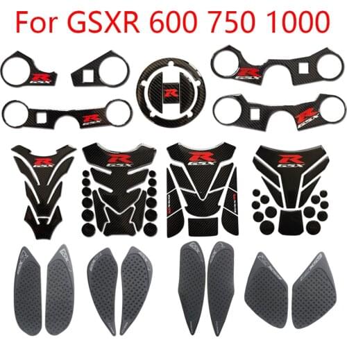 K2 K3 K4 K5 K6 K7 K8 K11 Carbon Tank Cap Sticker Tank Pad Fork Triple Tree Upper Clamp Decal For SUZUKI GSXR GSX-R 600 750 1000