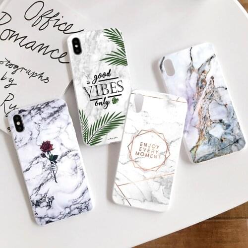 Marble Fundas For Xiaomi Mi 10T Redmi Note 8T 8 10 T Lite 9S 9 S 9A 9C 7 5 6 K20 Poco X3 NFC F2 Pro Max Silicone Soft Case Bags