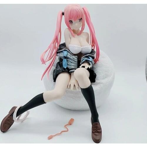 Kawaii Beautiful Girl Series Japan Anime Action Figure PVC Toys Cute Meiyouo Sitting Posture Sexy Dolls Room Decor Gift for Boys