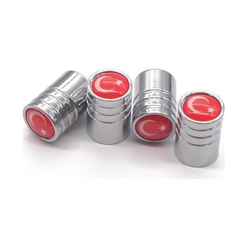 4pcs Car styling National Flag Tire Valve Caps Stem Cover Universal For Automobiles Motorcycles Trucks Bikes Accessories