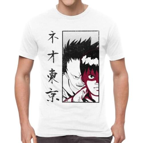 Cool Neo Tokyo Akira T-shirt Mens Graphic T Shirt Short Sleeve Cotton Shima Tetsuo Shotaro Kaneda Tshirt Unique Tee Tops