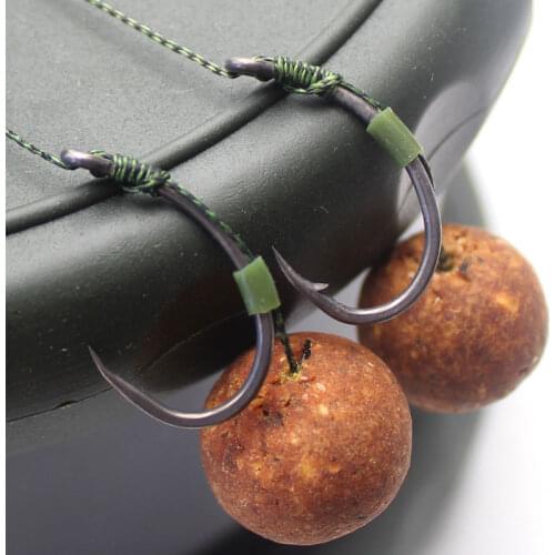 25PCS Barbed Carp Fishing Hook High Carbon Steel PTFE Coated YN Hook Mixed Size 2 # 4 # 6 # 8 # 10 # Hook Carp Fish Accessories
