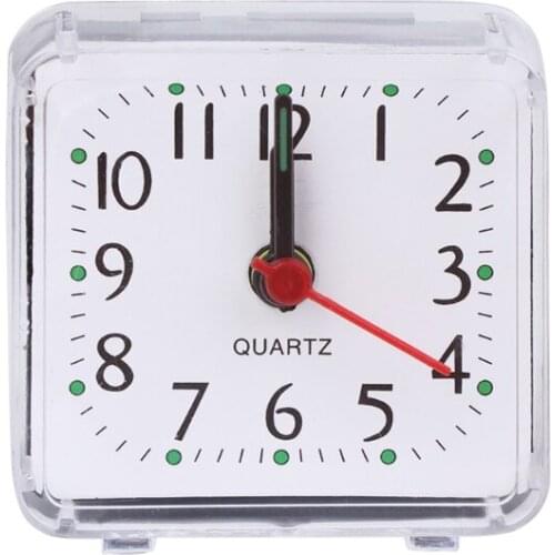 Mini Square Quartz Beep Alarm Clock Plastic Desk Table Travel Trip Portable wholesales
