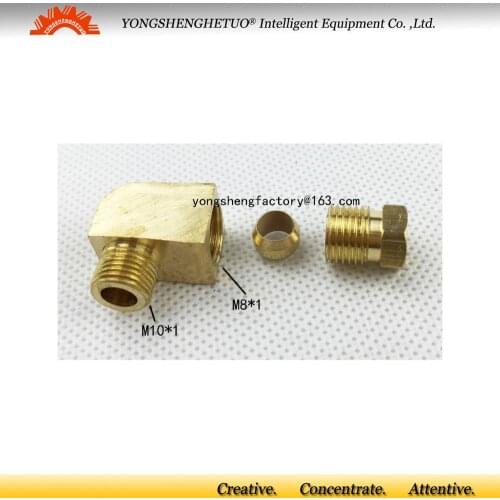 M10*1 male thread Right-angle connector elbow adaptor coupling pipe fitting PL-410 PL-418 PL-408 for 4mm outer dia tube