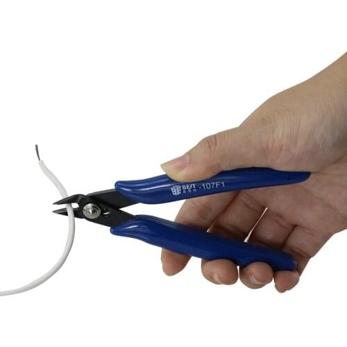 New Easy Operation BST-107FI Mini Electronic Diagonal Side Cutting Pliers Cable Wire Cutter Repair Pry Carbon steel Pliers tools