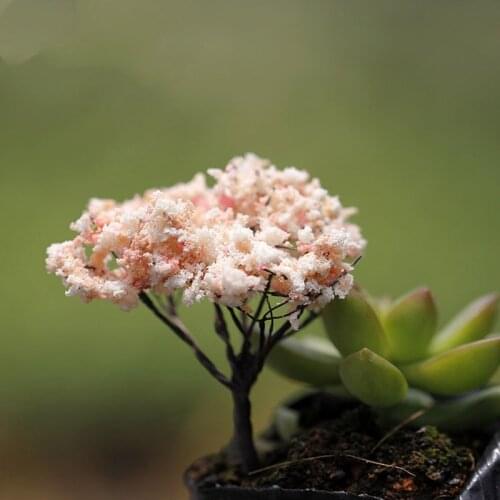 5PCS Mini Artificial Tree Crafts for Fairy Garden Micro Landscape Terrarium Bonsai Home Decoration 15 Style Miniatures Ornaments