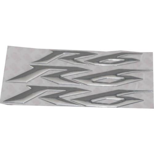 KODASKIN Motorcycle 3D Raise R6 Emblem Stickers Decal for Yamaha YZF600 R6