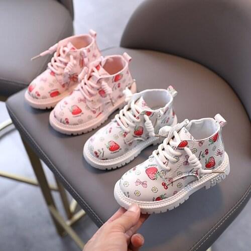 2020 autumn new girl children boots cute short boots female baby British style children boots
