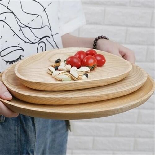 Oval Shape Candy Fruit Dishes Saucer Tea Dessert Dinner Plate Storage Tray