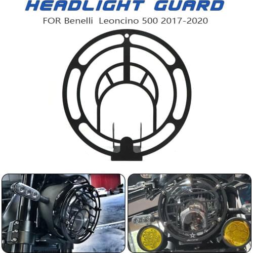 For Benelli Leoncino 500 BJ500 Motorcycle Headlight Headlamp Grille Headlight Grille Guard Cover Protector