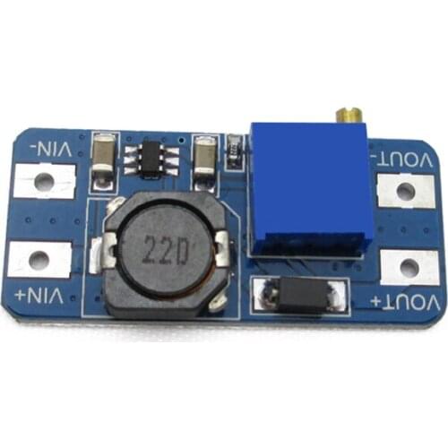 10 pcs/lot 2A boost DC-DC boost plate module wide voltage input 2/24V or 5/9/12/28V can be adjusted up to 2577 Step-up board ic