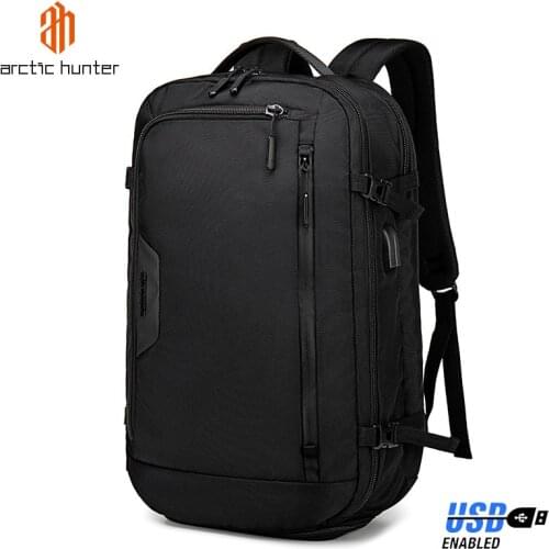 ARCTIC HUNTER Outdoor Travel Climbing Backpack for Men Large Capacity Laptop Pack Light Waterproof Male Bags with USB Charging