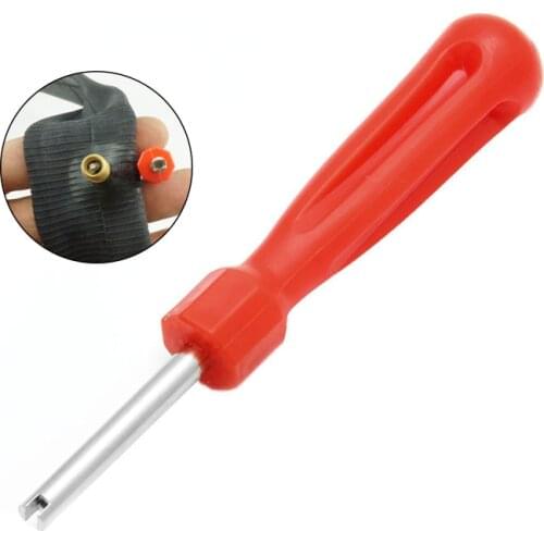 1 pc Auto Car Bicycle Slotted Handle Tire Valve Stem Core Remover Screwdriver Tire Repair Install Tool Car-styling Accessories