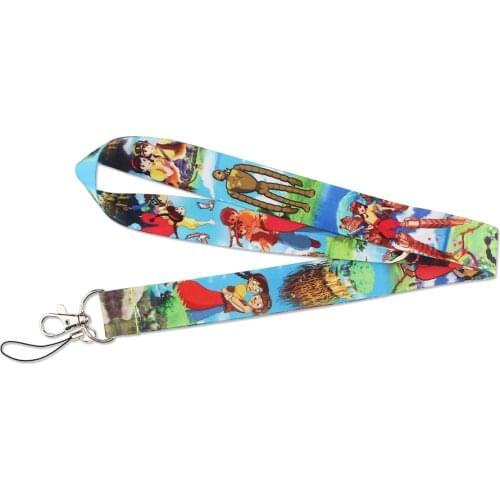 E2219 Lanyard Cartoon Kawaii Keychain Lanyards Neck straps For Keys ID Card Pass Gym USB Phone lanyard DIY Hang Rope