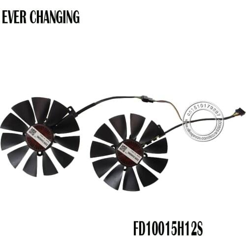 Free Shipping FD10015H12S 12V 0.55A 95mm VGA Fan For ASUS GTX780 GTX780TI R9 280 290 280X 290X 380 Graphics Card Cooling Fan
