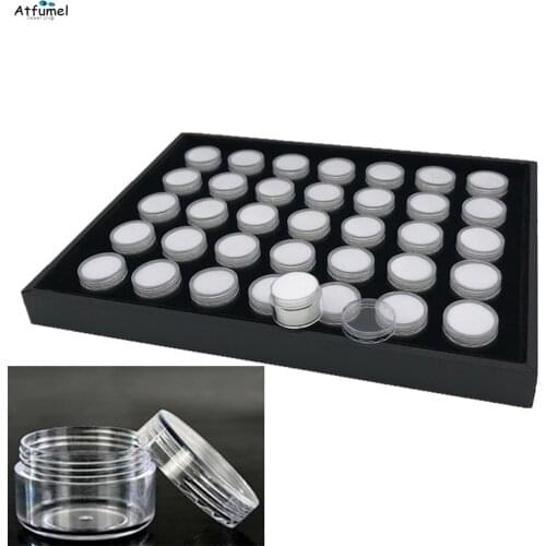35Pcs Foam Gem Jar Insert Gemstone Diamond Storage Box Gem Stone Organizer Beads Box Jewelry Trinket Storage Container Case Tray