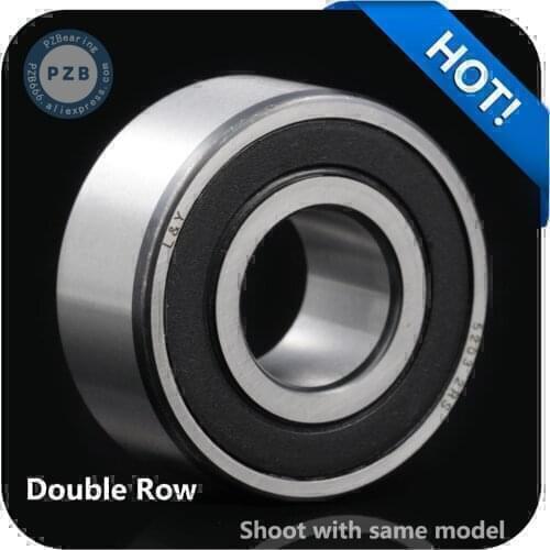 1Pcs High Speed 5204-2RS 3204-2RS size 20*47*20.6mm double row angular contact ball bearing