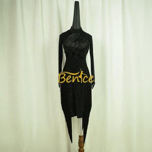 Free Shipping Latin Dance Skirt For Women Professional Sumba Dancing Skirt Adult Rumba QiaQia Latin Dress Latin Performances Dre