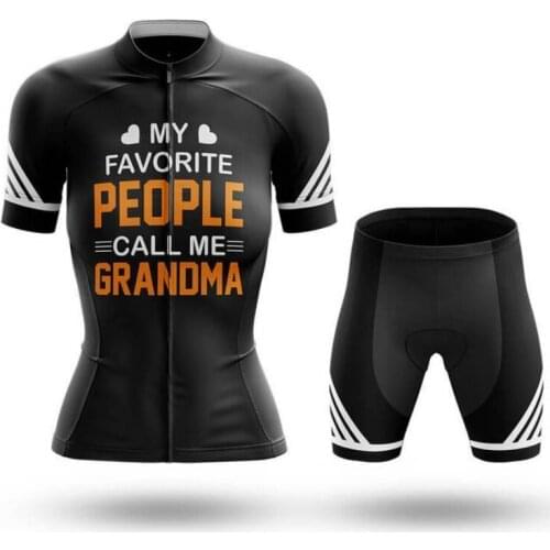 2021 Call Me Grandma Women Cycling Jersey Set Summer Cycling Clothing Road Bike Shirts Suit Bicycle Bib Shorts MTB Wear Maillot