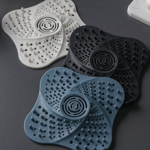 1Pcs TPR Anti-blocking Sink Strainer Plug Multipurpose Drain Covers For Bathroom 3Colors Kitchen Supplies Hair Catcher