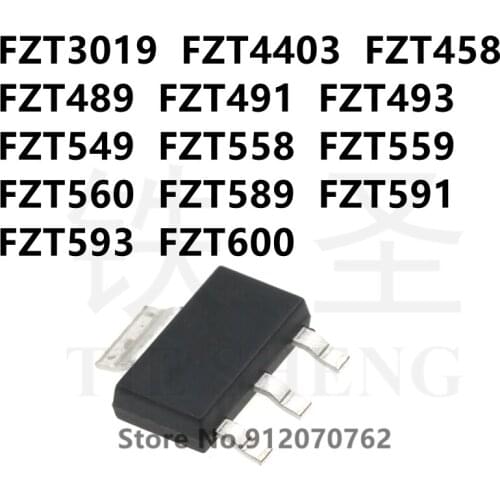 10PCS/LOT original FZT3019 FZT4403 FZT458 FZT489 FZT491 FZT493 FZT549 FZT558 FZT559 FZT560 FZT589 FZT591 FZT593 FZT600 SOT-223