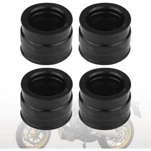 4 pcs Black Motorcycle Plastic Carburetor Interface Adapter Direct aftermarket parts Fit for Honda CB650 RC03/05 79-82