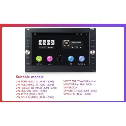 MEKEDE 2 Din Android HD Car DVD Radio Multimedia Player GPS For VW Volkswagen PASSAT B5 MK4 MK5 JETTA BORA POLO TRANSPORT T5 DSP