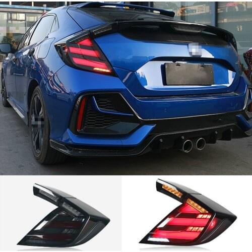 Car Styling for HONDA CIVIC X 10th Hatchback LED tail light CIVIC LED Rear Lamp DRL+Brake Trunk