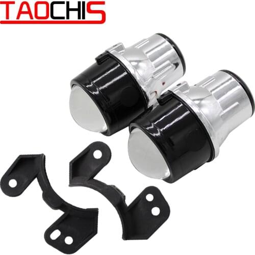 TAOCHIS 2.5 inch Car styling Bi-Xenon projector lens xenon lamp fog lamp assembly for Dodge Journey H11 Bulbs with High Low Beam
