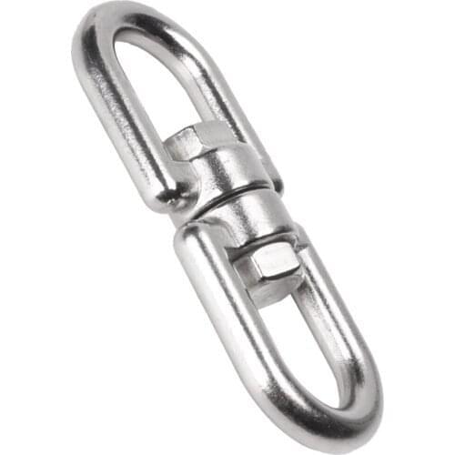 1PCS M28 340mm Stainless Steel Straight Link Chain Sling Lifting Universal Swivel Chain sling Ring Eye to Eye Rigging Pet Ring