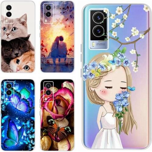 For Vivo V21e 5G 2021 Case New Fashion Soft Silicone Phone Back Cover For Vivo V2055 V21e 5G Phone Cases Ultra Slim Fundas Coque