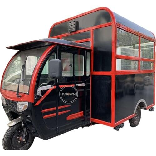 Snack Electric Tricycle Fried Chicken Beer Food Truck Kitchen Ice Cream Hot Dog Coffee Mobile Food Cart for Sale Vending Machine