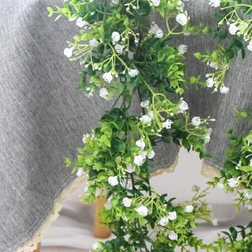 165cm/5.4 Ft Artificial Garland Leaves Vines Greenery Hanging Rattan Wedding Christmas Party Decorations Decor