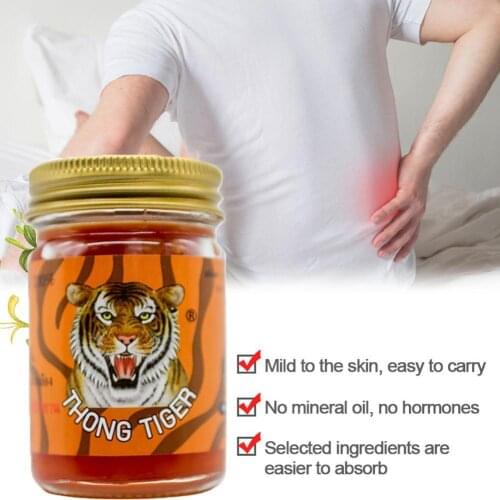 50g Thai Tiger Balm Cream Relieve Rheumatic Joint Pain Cream Knee Neck Back Spine Pain Relief Cream Health Care Red Tiger Cream