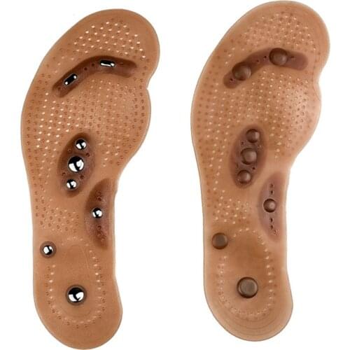 Slim Acupressure Slimming Insoles Pad Foot Massager Magnetic Massage Insole Comfortable Breathable Foot Cushion -WT