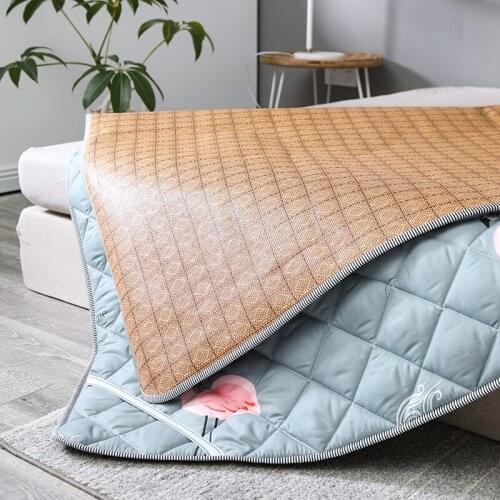 Winter and Summer Dual-Purpose Summer Mat Mattress 1.5 Rattan Mat Double-Sided Dual-Purpose Straw Mat 1.8M Bed Mat 90x200 Soft