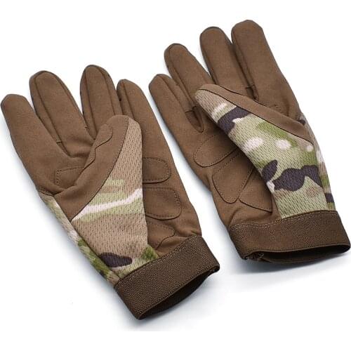 Motorcycle Gloves Full Finger Leather Outdoor Motocross Motorbike Gloves For Suzuki Bandit 650S GSF 1250 1200 650 BANDIT GSX1250