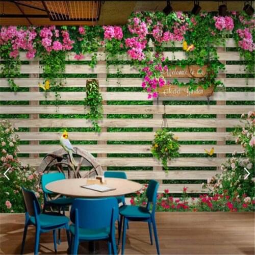 Mediterranean Rustic Style Rose Flowers Background Wallpaper for Living Room Bedroom 3D Wall Papers Home Decor Papel De Parede