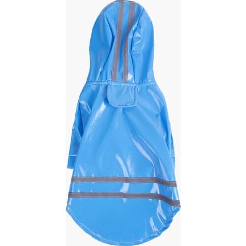 Clothes for Pets Pet Raincoat Cat Clothes Pu Reflective Dog Hooded Windproof Raincoat Dog Clothing Pet Raincoat