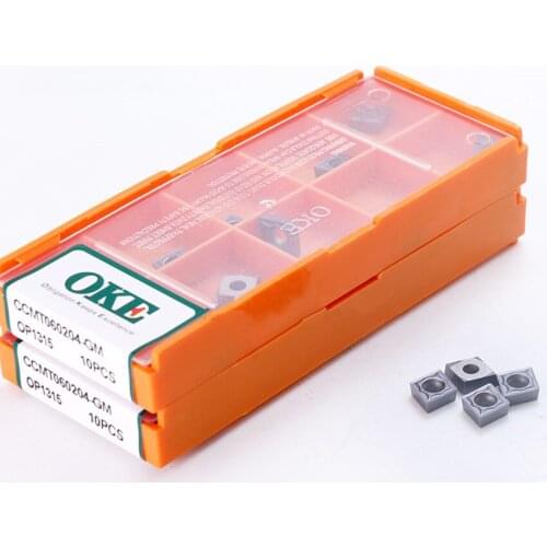 OKE CCMT060204-GM OP1315 / CCMT060208-GM OP1315 / CCMT060204-GM OC2125 / CCMT060208-GM OC2125 CNC carbide inserts 10PCS/BOX
