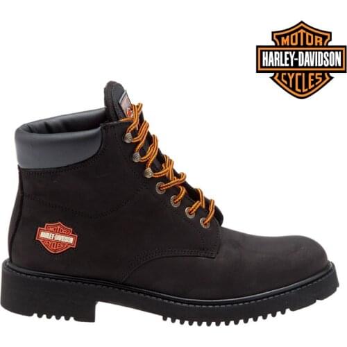 Harley Davidson Boots For Men original 556 MİD black nubuck winter thick bottom waterproof casual stylish casual motorcycle Boots