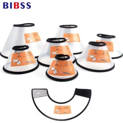 Cat Dog Collar Elizabeth Circle Anti Bite and Scratching Collars Beauty Healing Brace Dog Accessories Pet Products Plastic