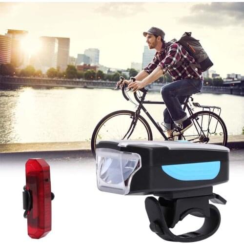 Bicycle Front&Rear Light USB Charge Taillight LED Cycling Safety Warning Lamp Alarm System Led Bike Light Flash Tail Rear Light