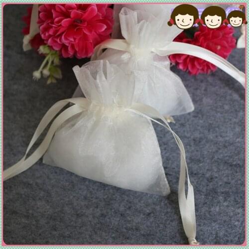1Pcs Transparent Organza Gift Bags Reusable Jewelry Packaging Bags Wedding Party Decor Drawable Bags Sachet Favors Pounches 2