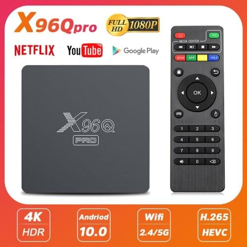 2021 X96Q PRO Smart TV BOX Android 10 Allwinner H313 1G8G 2G16G 2.4G&5G Dual WiFi Android 10.0 tv box 4K HD HDR Set-Top Box X96Q