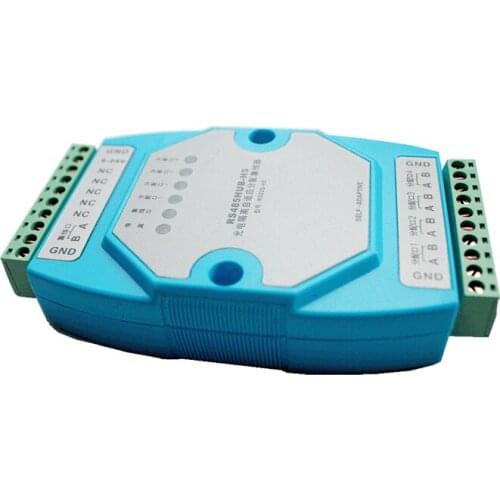 Industrial optical isolated 4 Port RS485 hub splitter repeater 1500W Protection Adam Din Rail Mounted Module Self Adaptive