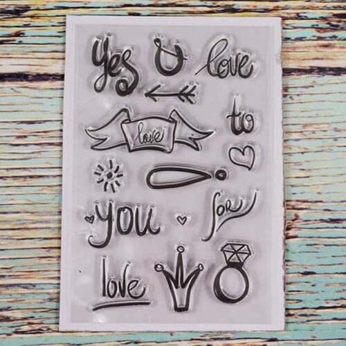 Love angel wing transparent clear stamp for DIY Scrapbooking/Card Making/Kids Christmas Fun Decoration Supplies