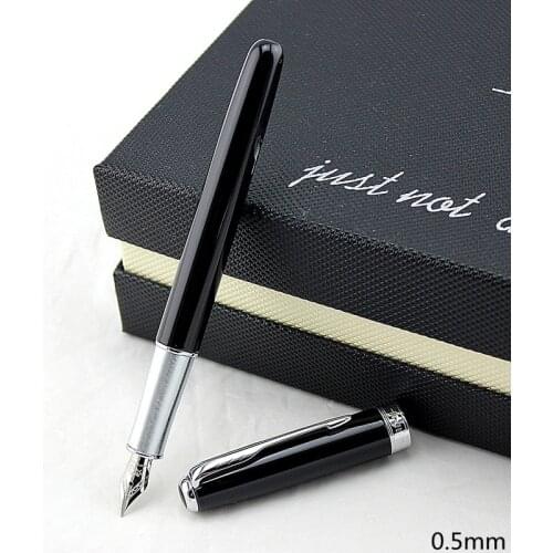 New Elite Fountain ink pen Gold trim Arrow clip Metal steel barrel Medium tip Jinhao Stationery Office school supplies A6298